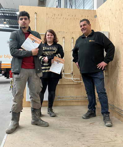 Uitreiking certificaten Bouwcollege/Learn2Work